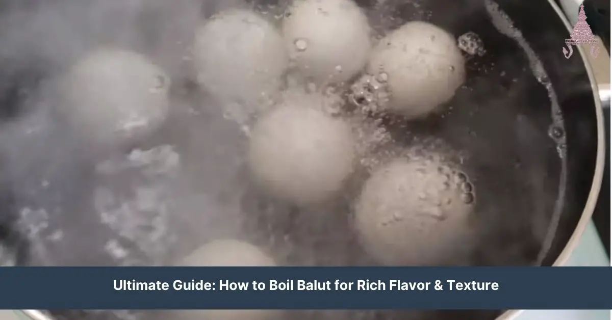 how to boil balut